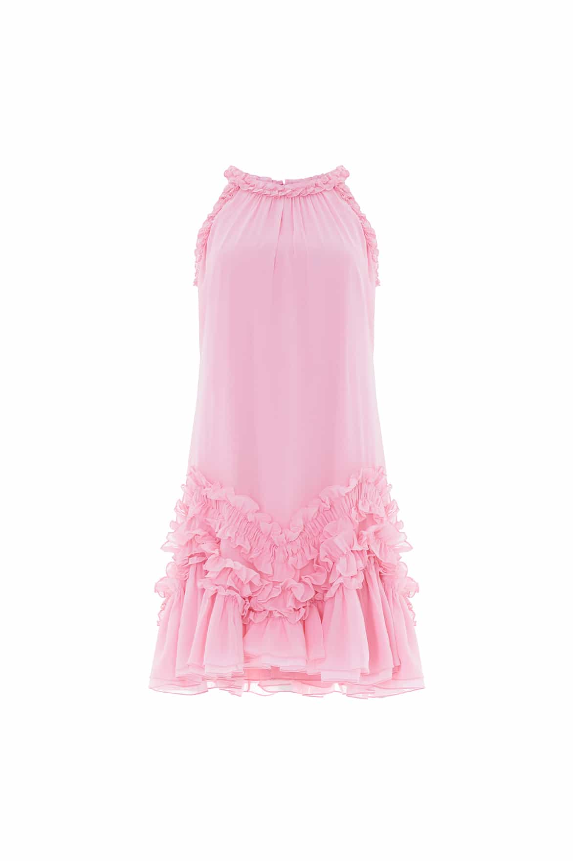 Anita Chiffon Sleeveless Micro Mini Dress