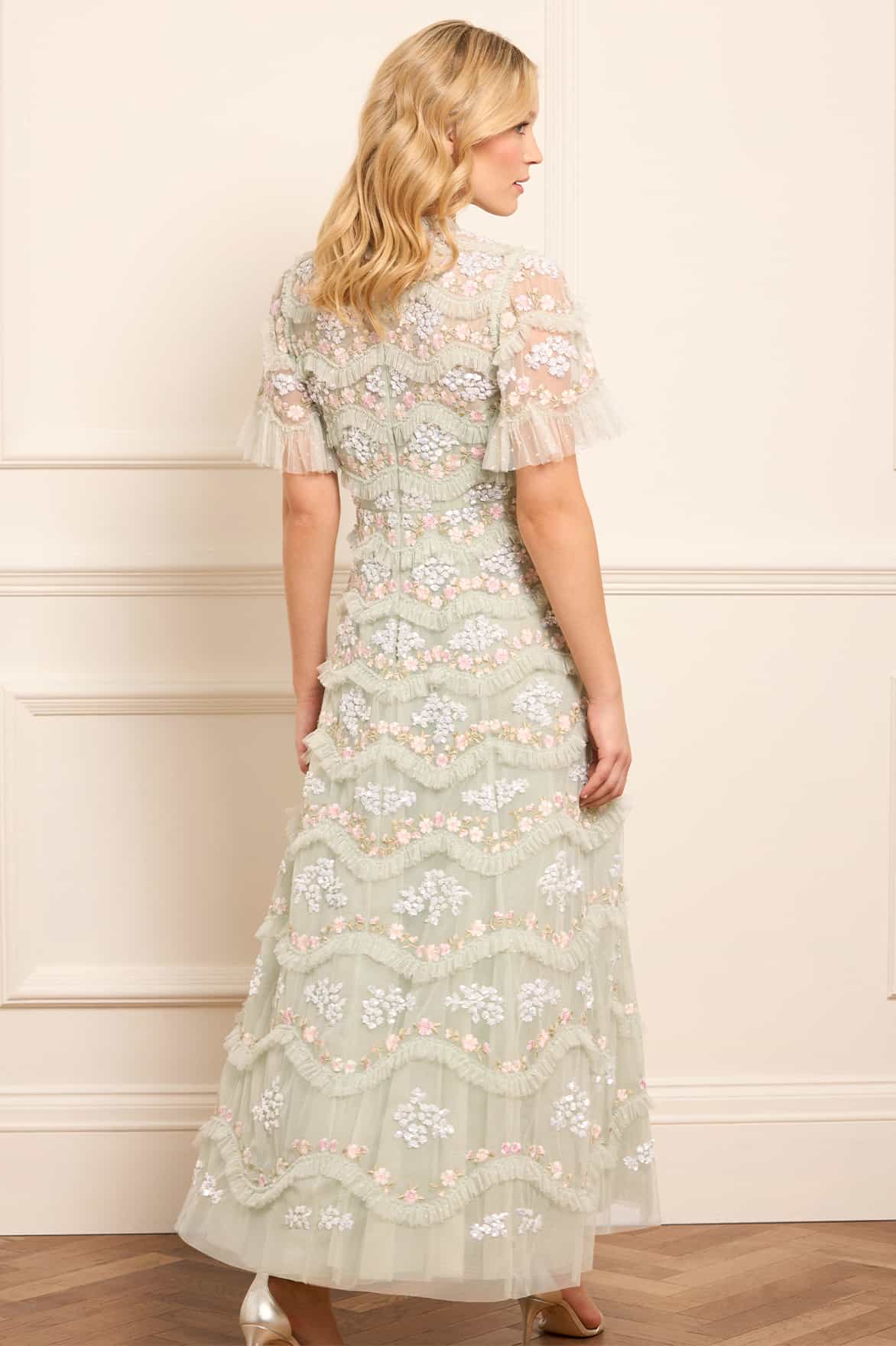 Daisy Wave Ankle Gown